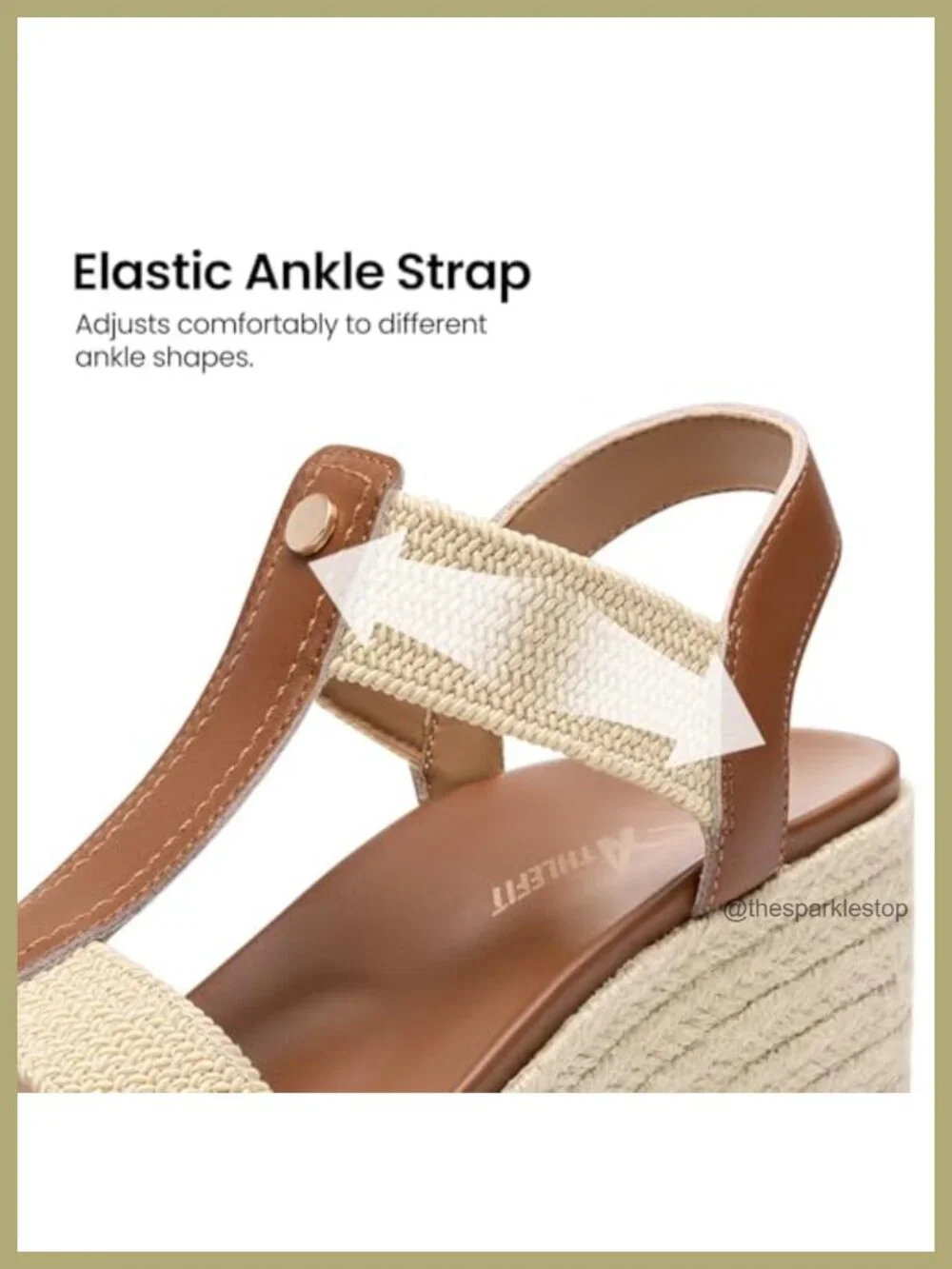 Women's Espadrille Low Platform Wedge Sandals with Woven Straps | PU and